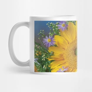 Common Sunflower And Asters North America I Mug